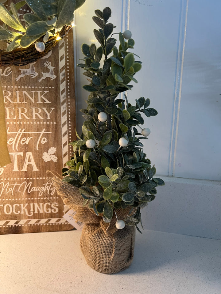 Eucalyptus Tree With Hessian Bag 33cm