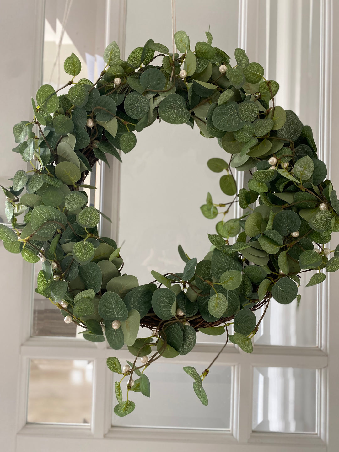 Eucalyptus and Berries Entwined Wreath, 56cm