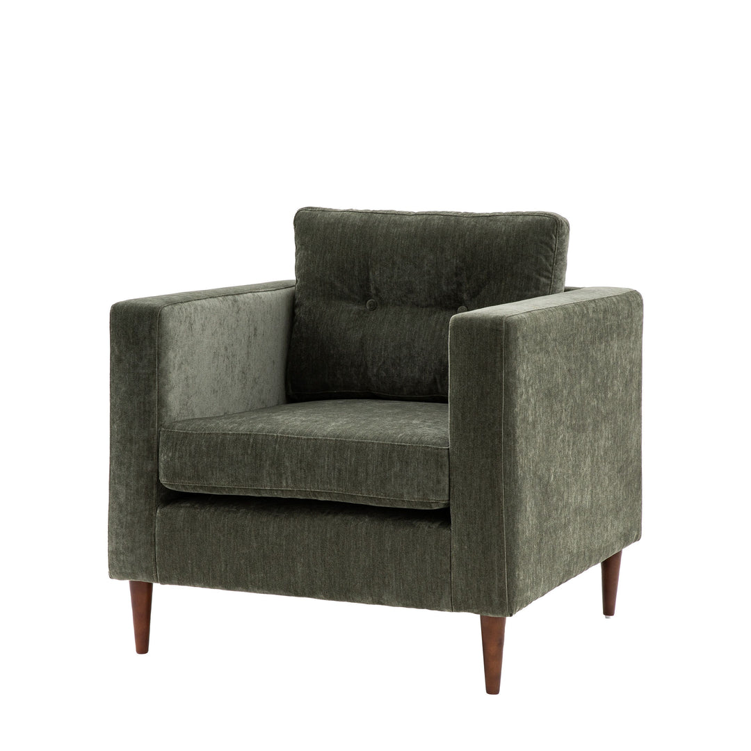 Whitwell Forest Green Arm Chair Sofa