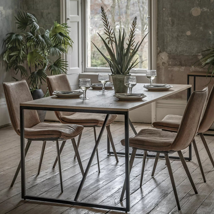 Henley Oak Veneer Dining Table