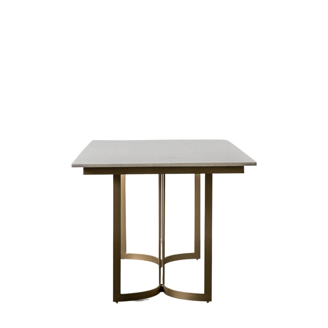 Everton Marble Top Dining Table | Gold