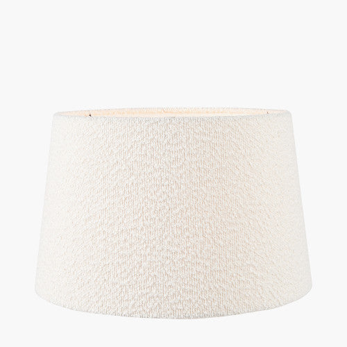 Marseille30cm White Boucle Tapered Cylinder Shade