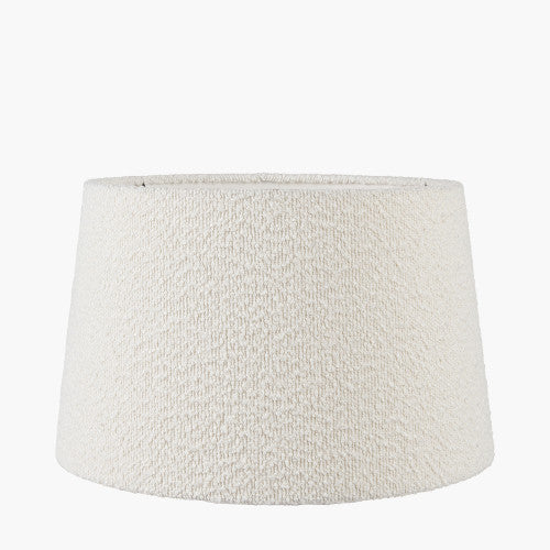 Marseille30cm White Boucle Tapered Cylinder Shade