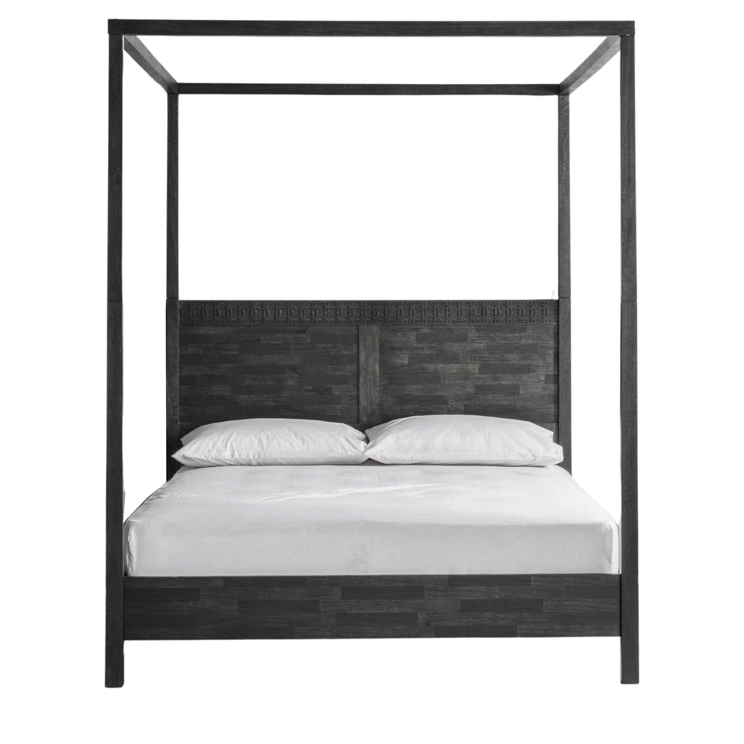 Black Boho 4 Poster Bed | King Size