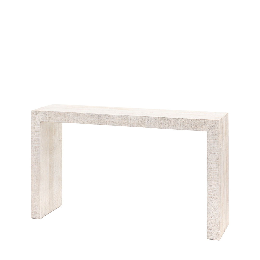 Iowa White Wash Console Table