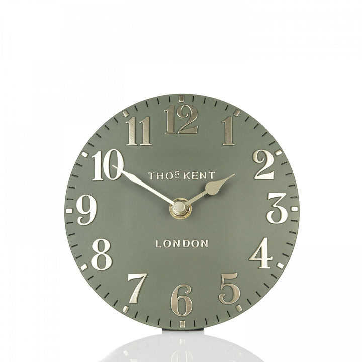 Arabic Mantel Clock Lichen Green