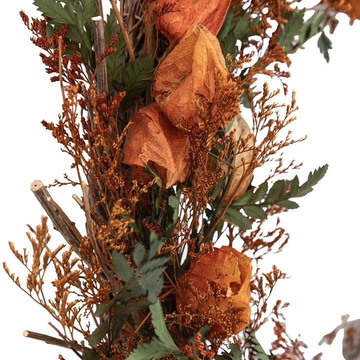 Dry Flower Wreath Rust 46cm
