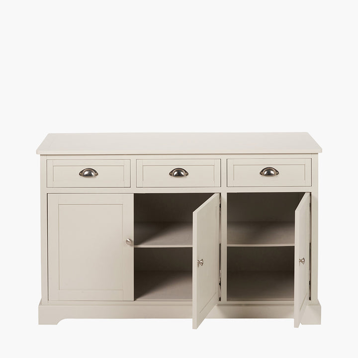 Croft Linen Pine Wood 3 Door 3 Drawer Unit