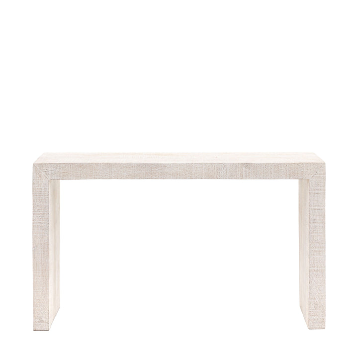 Iowa White Wash Console Table