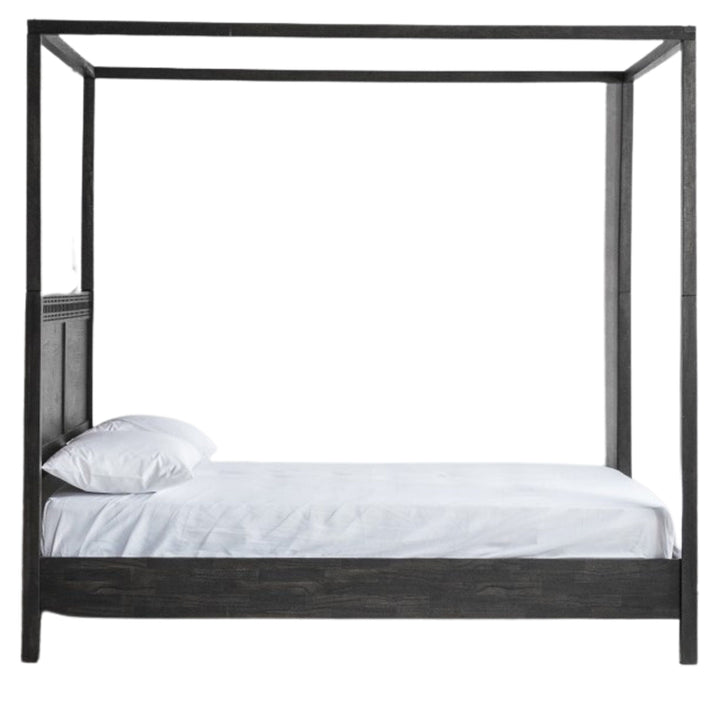 Black Boho 4 Poster Bed | King Size