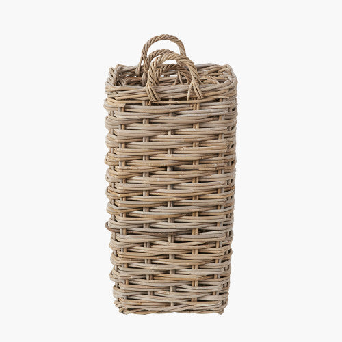 Tobs S/2 Square Grey Kubu Rattan Umbrella Baskets
