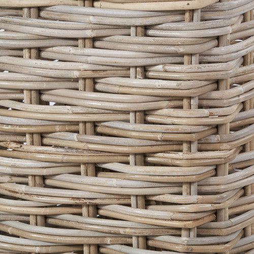 Tobs S/2 Square Grey Kubu Rattan Umbrella Baskets