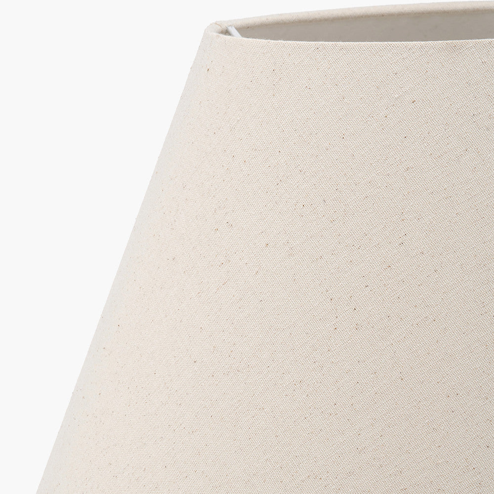Seychelles 50cm Cream Slubby Cotton Empire Lampshade