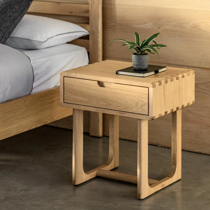 Craft 1 Drawer Bedside Oak