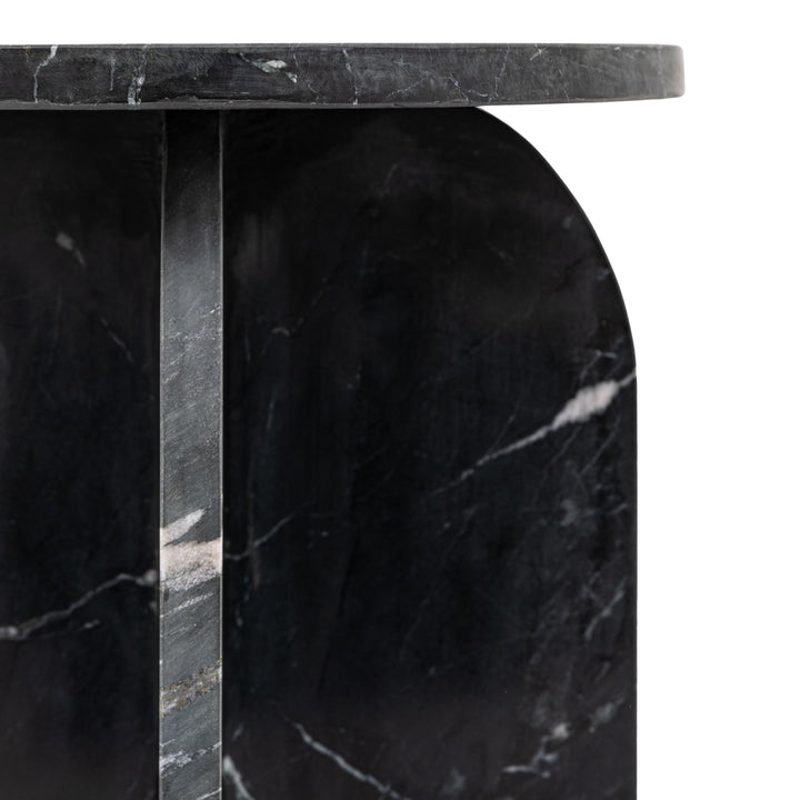 Amalfi Black Marble Side Table