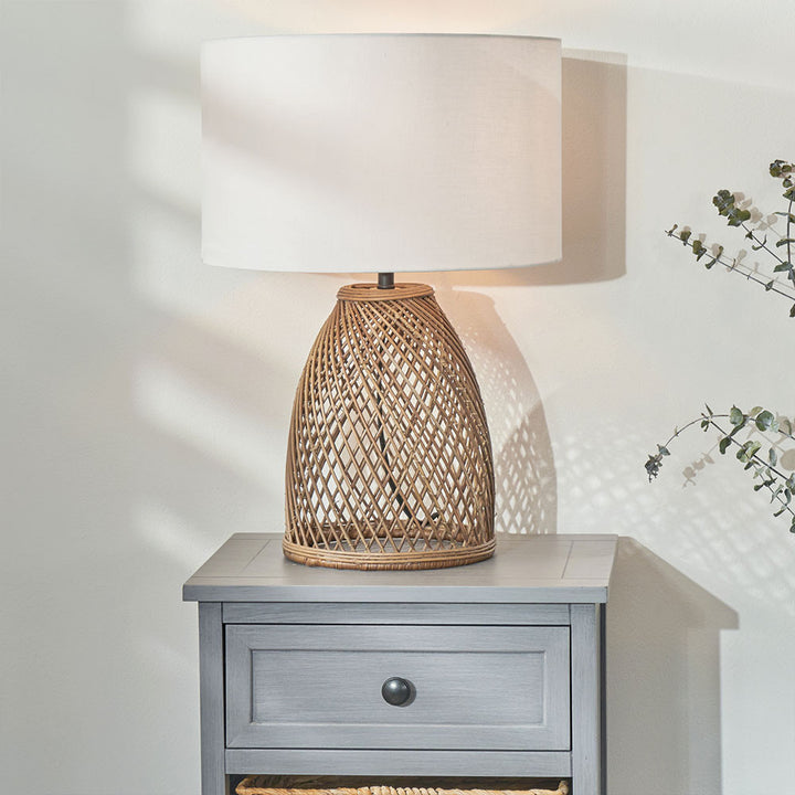 Konka Natural Woven Table Lamp