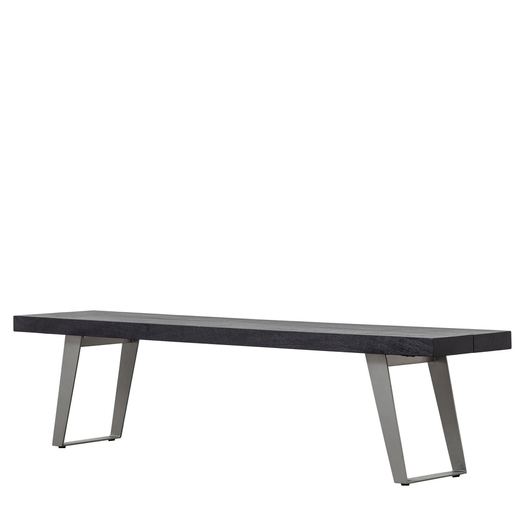 Small Newington Dining Bench | Black