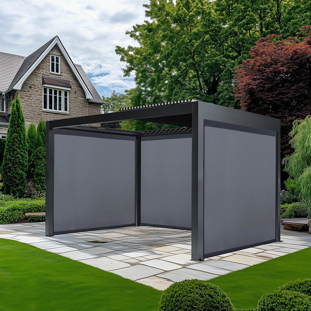 Abierto Full Electric 3m x 4m inc LED complete with 2 x 3m and 1 x 4m Electric Blinds, Delivery and Installation