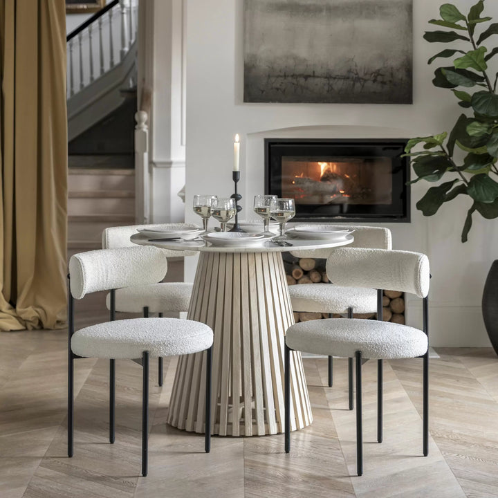 Soho Round Marble Dining Table