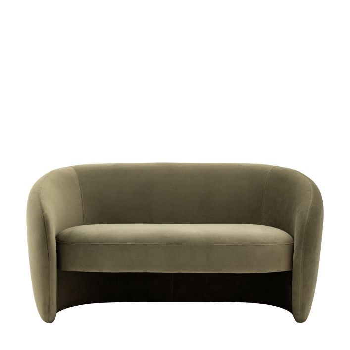 Curvo 2 seater Sofa - Moss Green