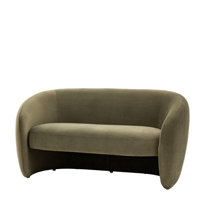 Curvo 2 seater Sofa - Moss Green