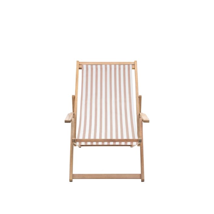 Creta Deck Chair clay stripe