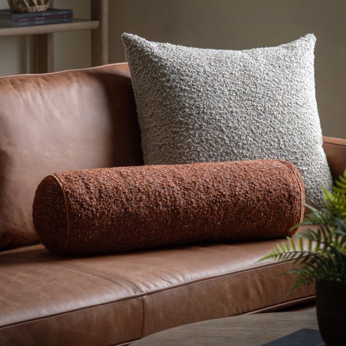 Boucle Bolster Rust