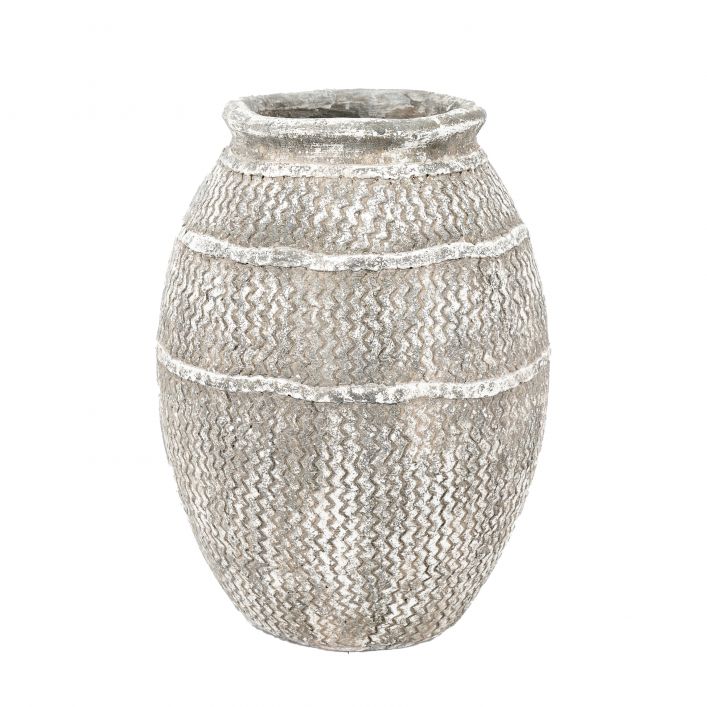 Crete antique grey vase Small