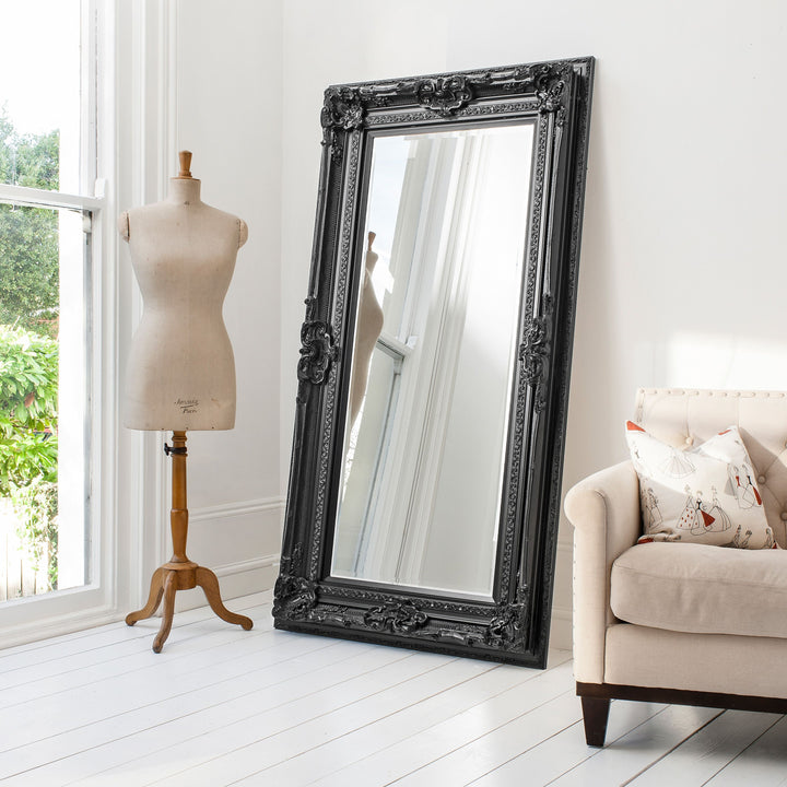 Valois Leaner Mirror | Black