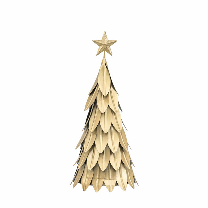 Xmas Tree Decor Large Antique Gold 55cm