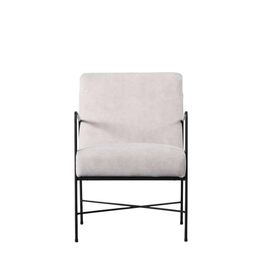 Chartham White Armchair