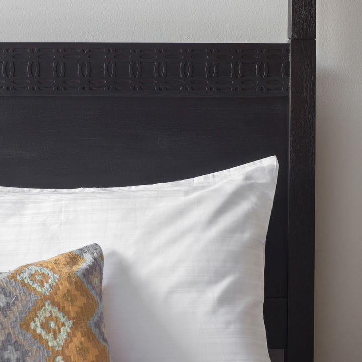 Black Boho 4 Poster Bed | King Size