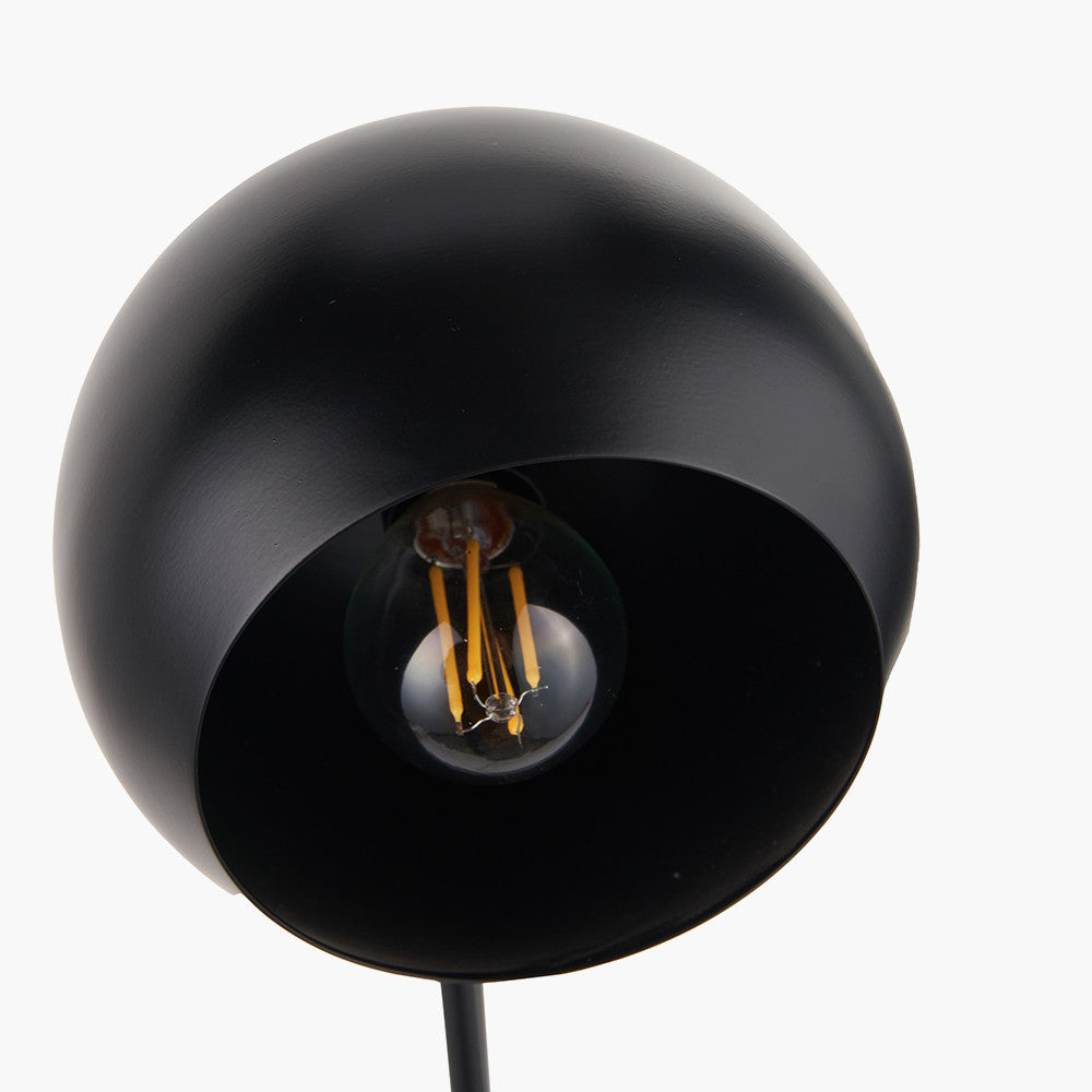 Bailey Black Metal 2 Head Table Lamp