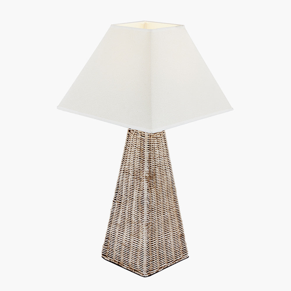 Seacomb Rattan Pyramid Table Lamp Base