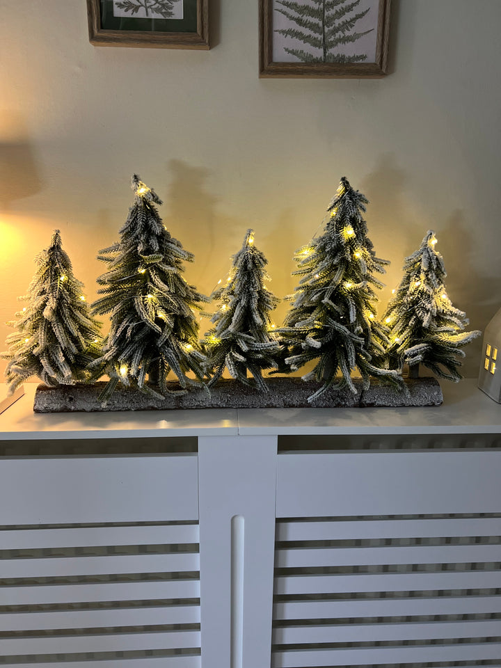 65cm Snowy Micro LED Table Piece