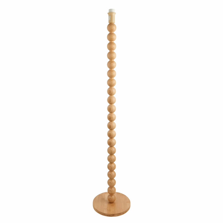 Cane Floor Lamp Base Natural Bamboo