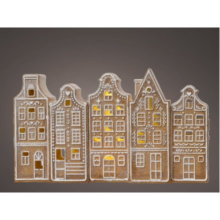 Decorative Light UP Standing House, 23cm