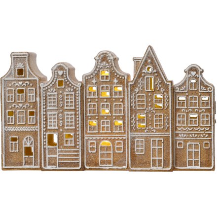 Decorative Light UP Standing House, 23cm