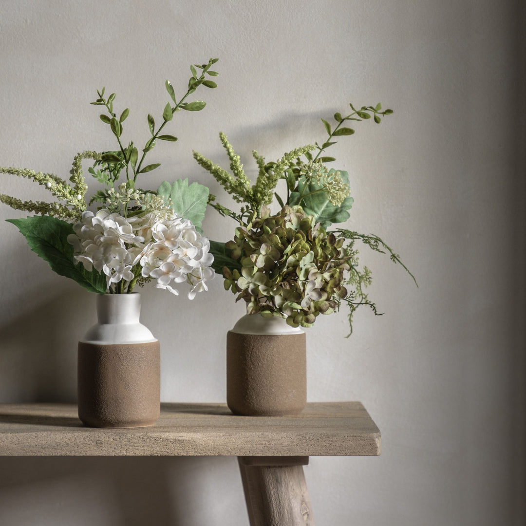 Hydrangea Flower Arrangement In Vase