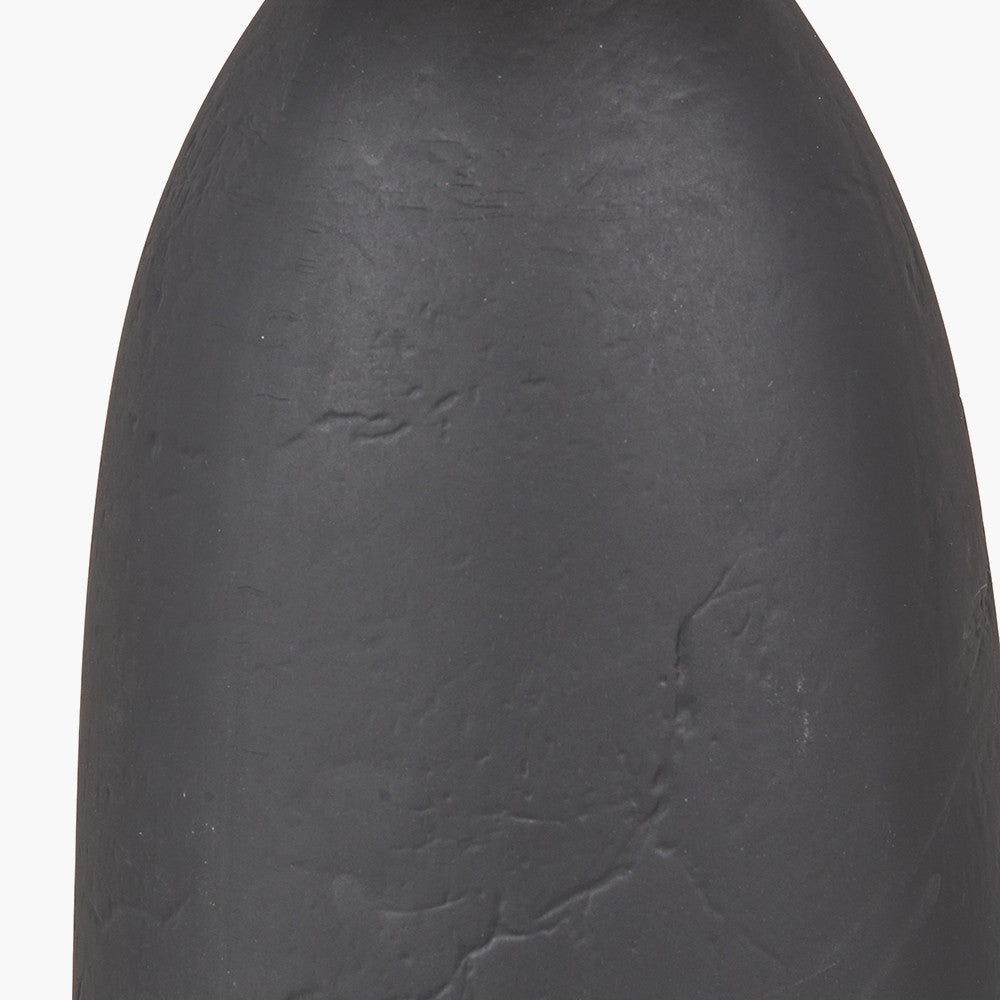 Erika Black Vintage Textured Ceramic Floor Lamp