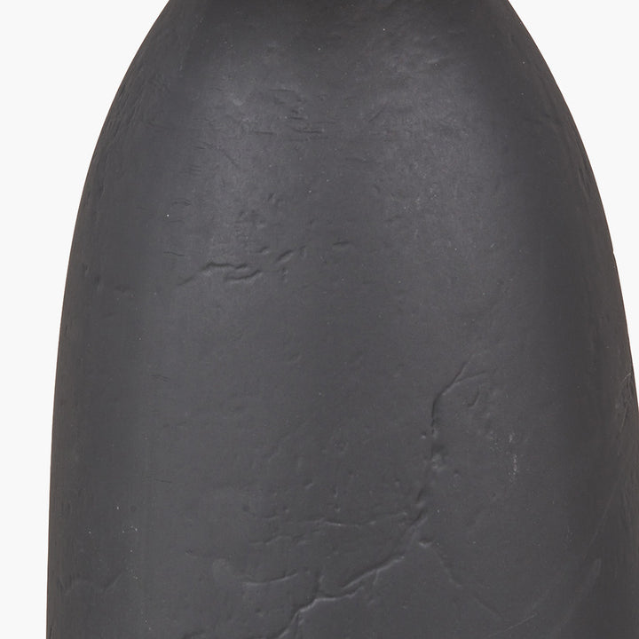 Erika Black Vintage Textured Ceramic Floor Lamp