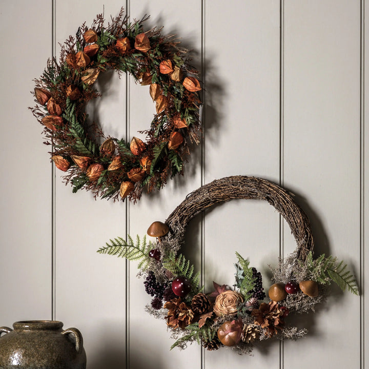 Dry Flower Wreath Rust 46cm