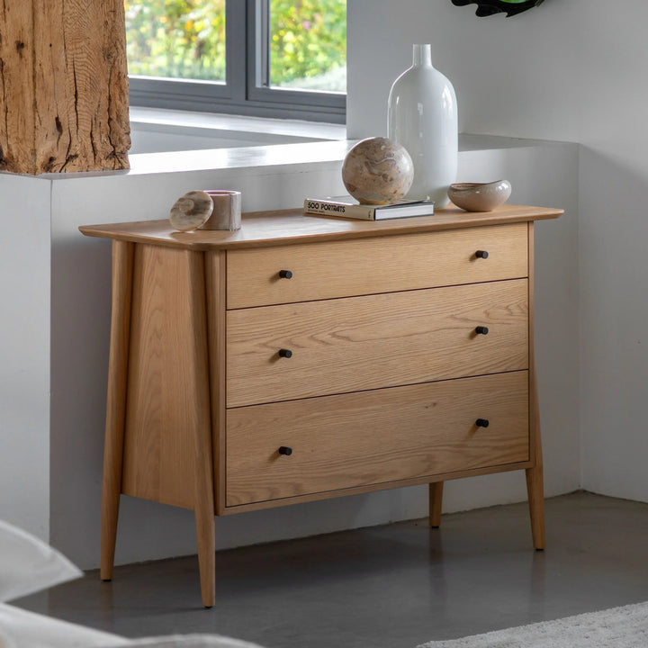 Hatfield 3 Drawer Chest Natural