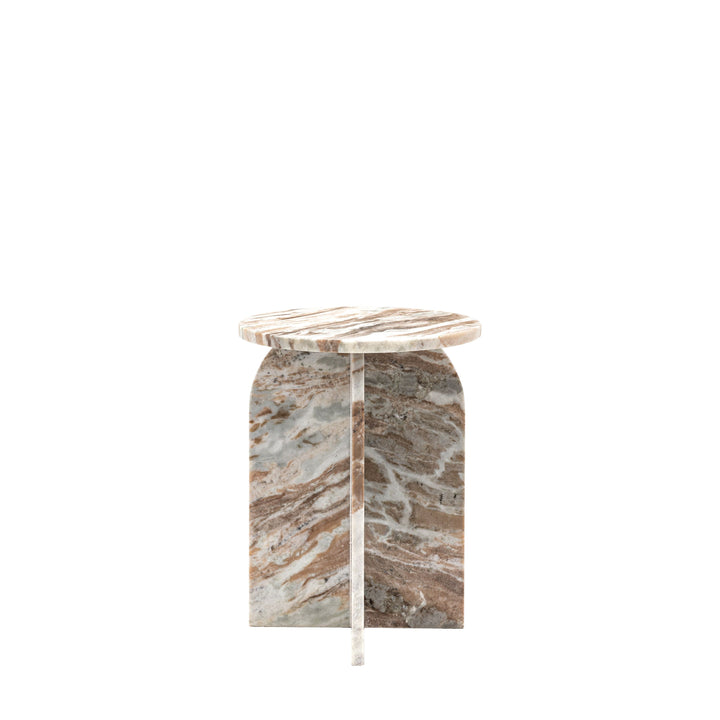 Amalfi Natural Marble Side Table