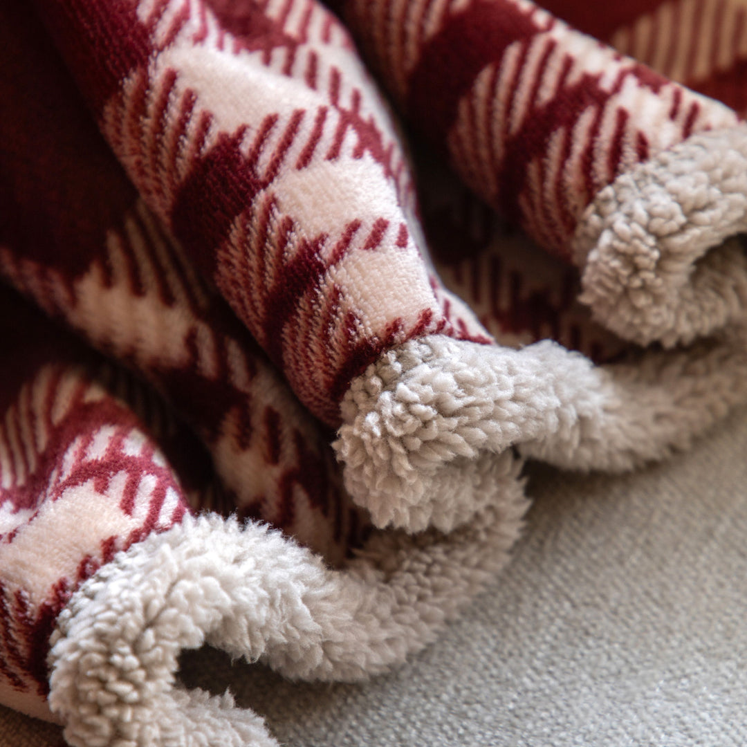 Mulberry Tartan Throw