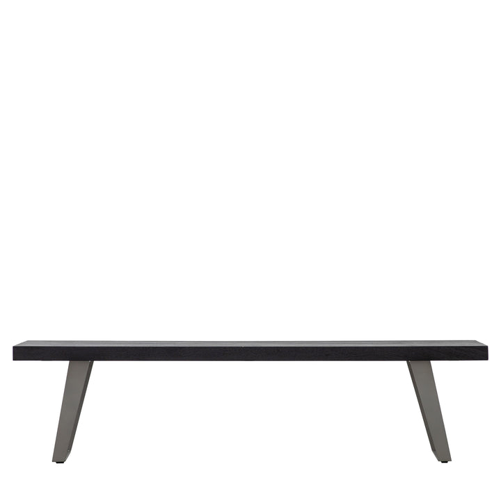 Small Newington Dining Bench | Black