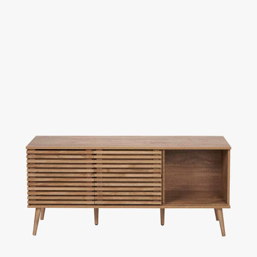 Larvik Natural Eucalyptus Wood 2 Door 2 Drawer Sideboard