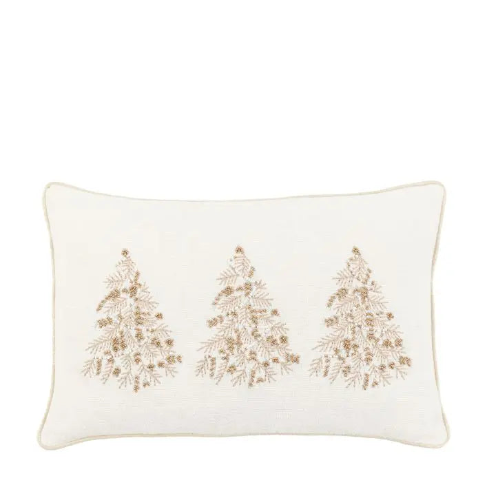 Deco Luxe Embroidered Tree Trio Cushion