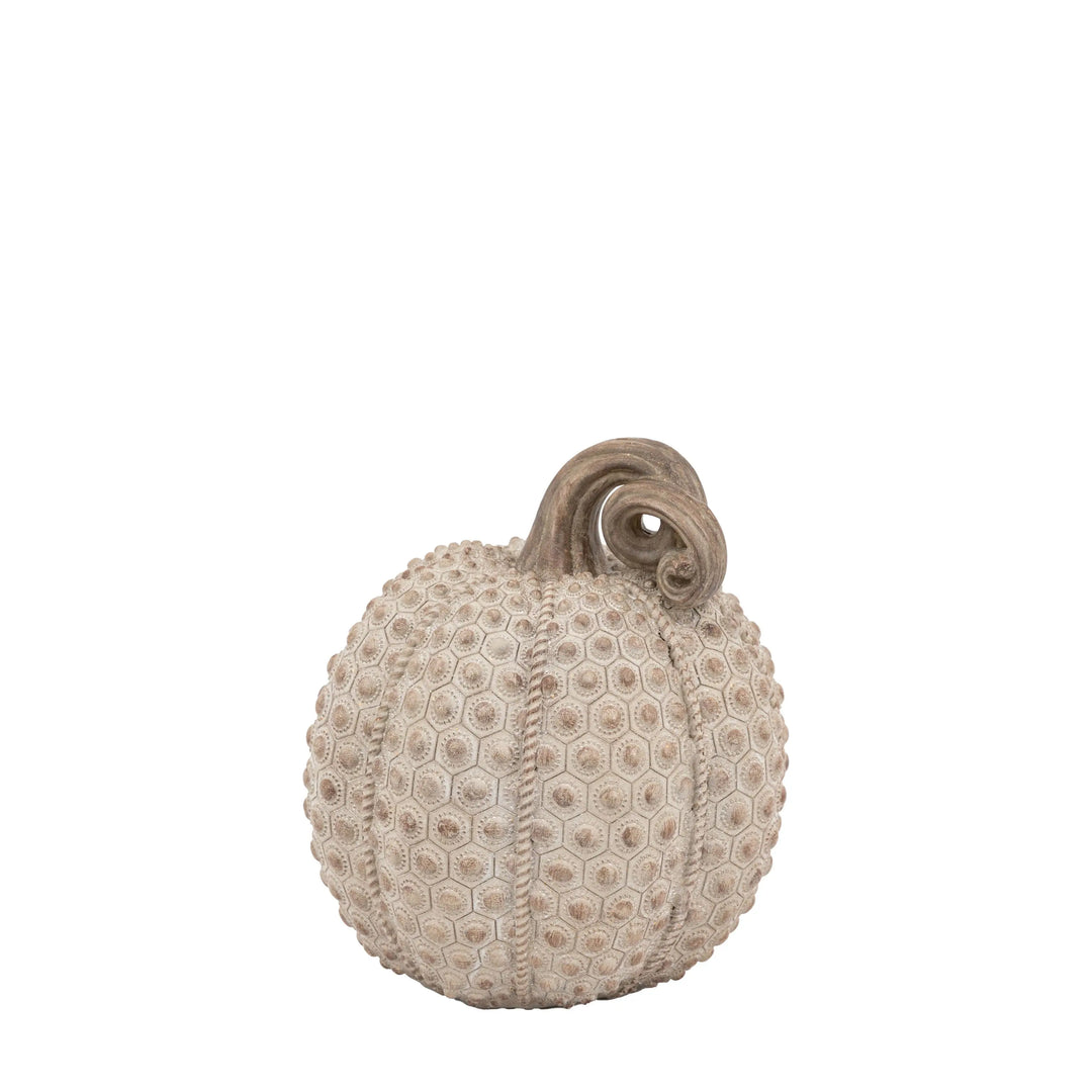 Resin Pumpkin Natural 22cm