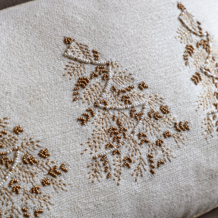 Deco Luxe Embroidered Tree Trio Cushion